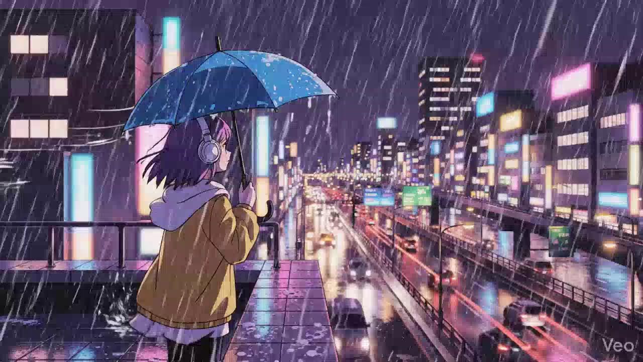 Late Night Study 🌧️ Rainy Japanese City Lofi