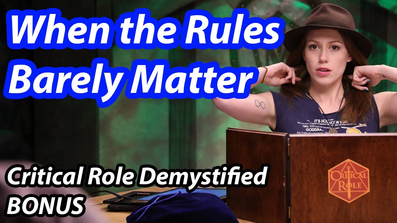 Running a Rules-Light Game! Critical Role Demystified BONUS