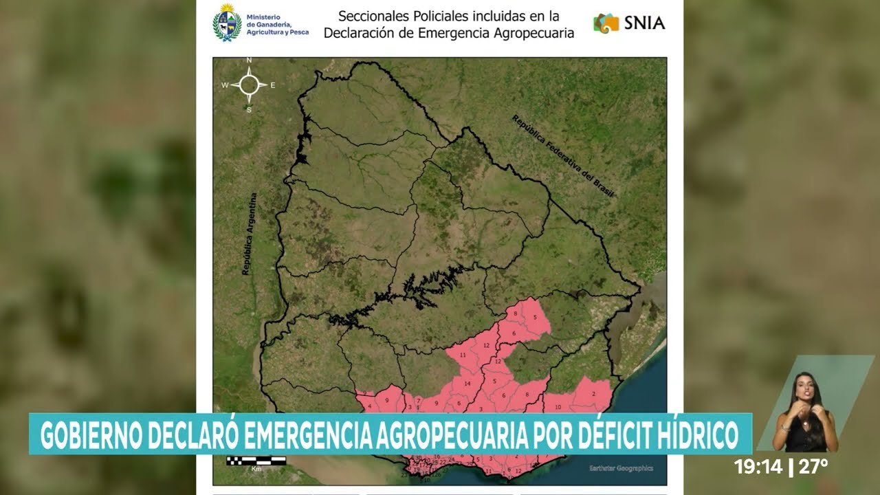 ✍ Declaran emergencia agropecuaria por déficit hídrico en varias zonas del país.
