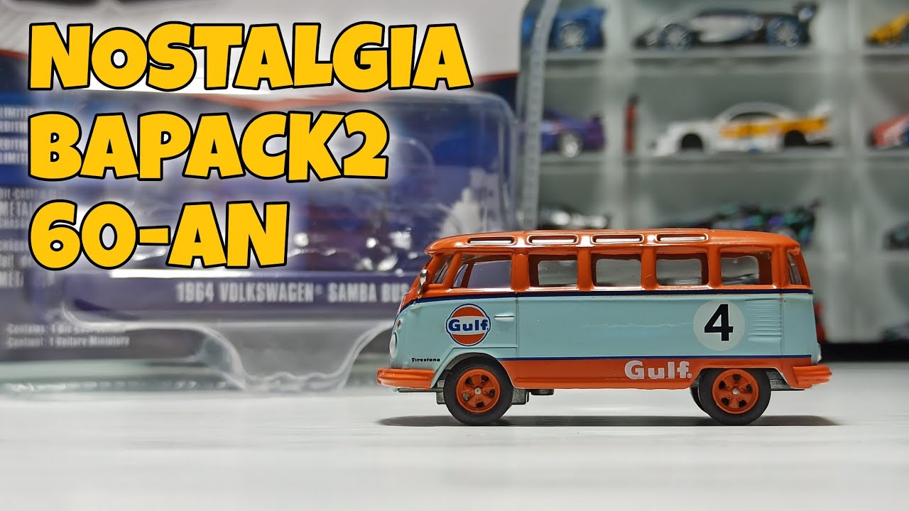 VOLKSWAGEN SAMBA BUS GULF by Greenlight / DIECAST VW COMBI VOLKSWAGEN T1 / HOBI KOLEKSI DIECAST 2023