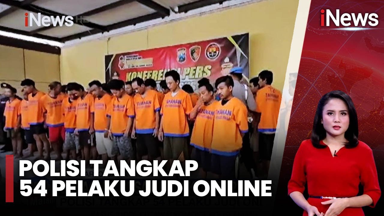 [FULL] 54 Pelaku Judi Online Ditangkap dalam Sepekan di Sidoarjo - iNews Malam 25/11