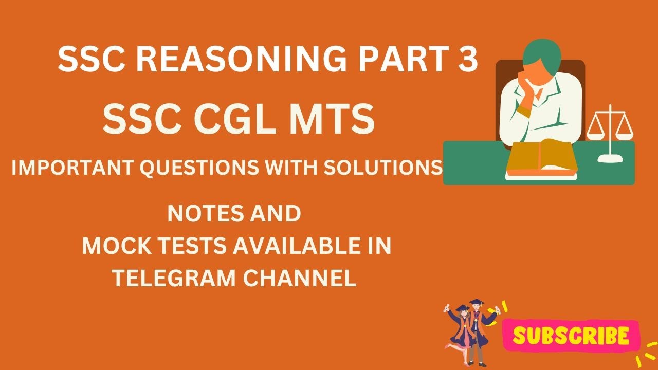 SSC REASONING IMPORTANT QUESTIONS WITH SOLUTIONS PART 3 