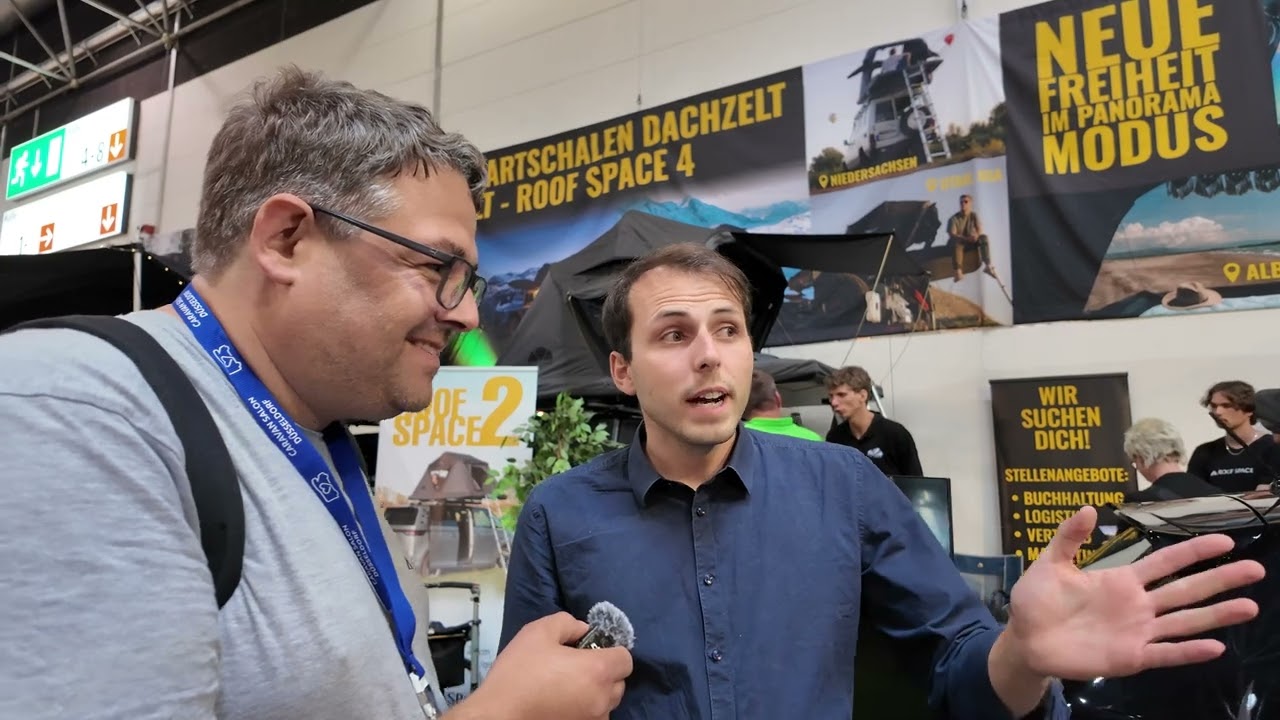 Interview mit Gründer von ROOF SPACE (Dachzelte) I Caravan Salon 2024 I MoMa Camp
