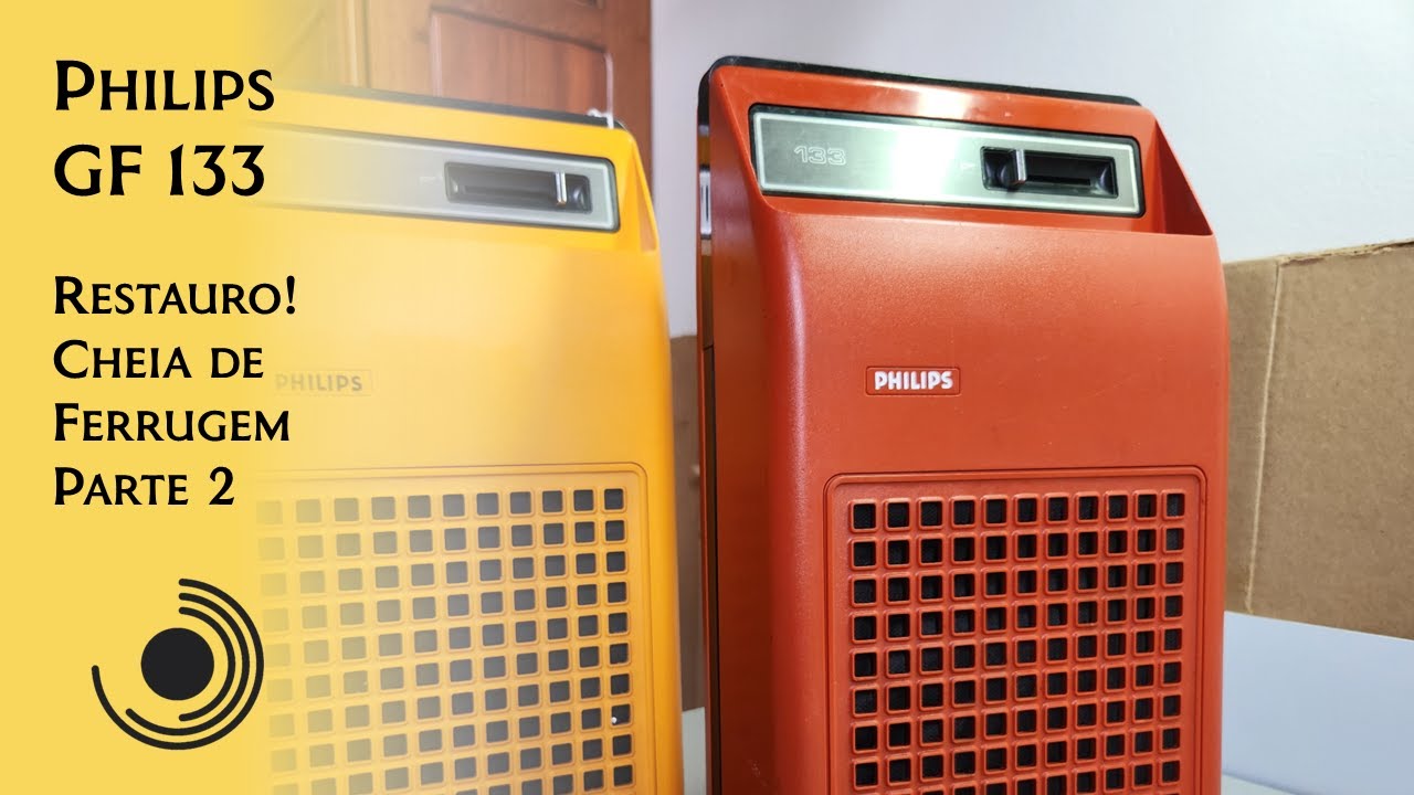 Restauro - Toca Disco Philips GF 133 CHEIA DE FERRUGEM - Parte 2