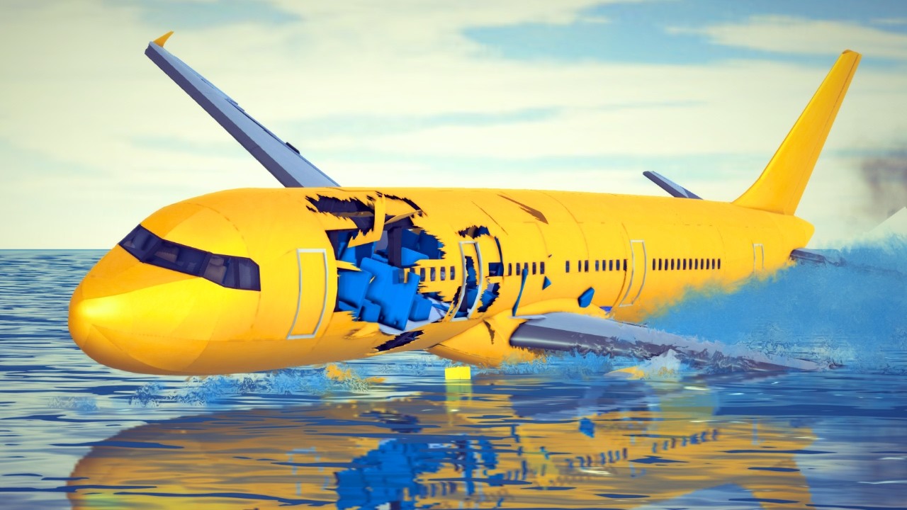 Airplane Survival Scenarios Chances and Emergency Landings #5 | Besiege