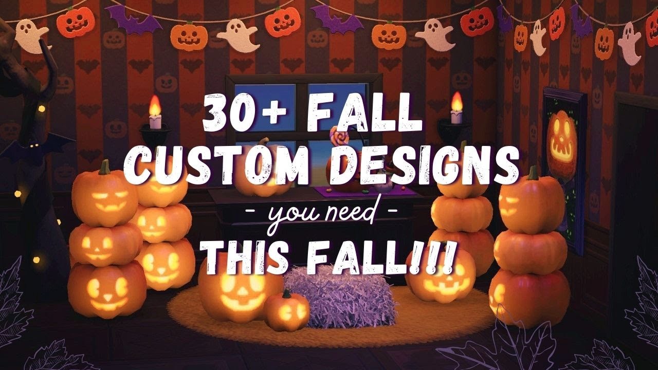 30+ FALL/HALLOWEEN CUSTOM CODES you NEED For Animal Crossing New Horizons!🍁