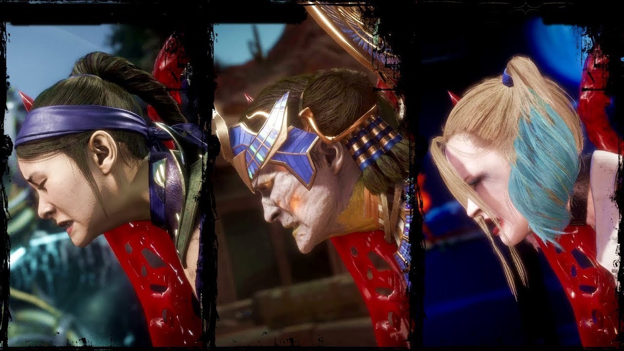 Skarlet - Back Throw Krushing Blow on Kitana, Sindel, Cetrion, Sonya & Cassie - Mortal Kombat 11