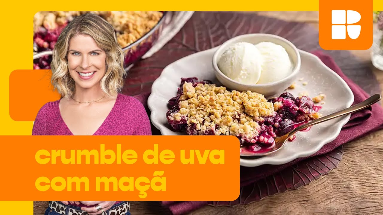 Crumble de uva com maçã | Rita Lobo | Cozinha Prática