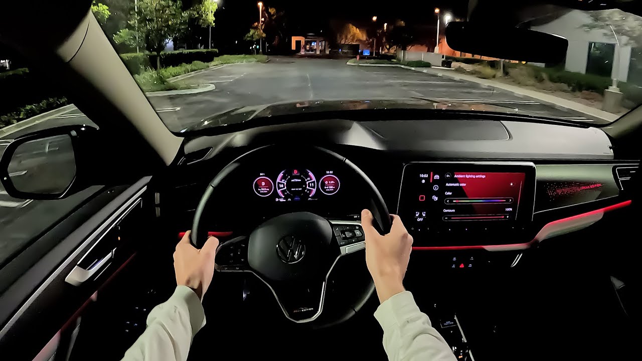 2024 Volkswagen Atlas Peak Edition - POV Night Drive (Binaural Audio)