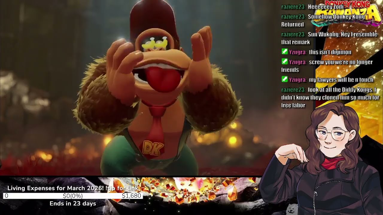 Zodi Streams: Donkey Kong Bananza [1] Can't Stop the Rock