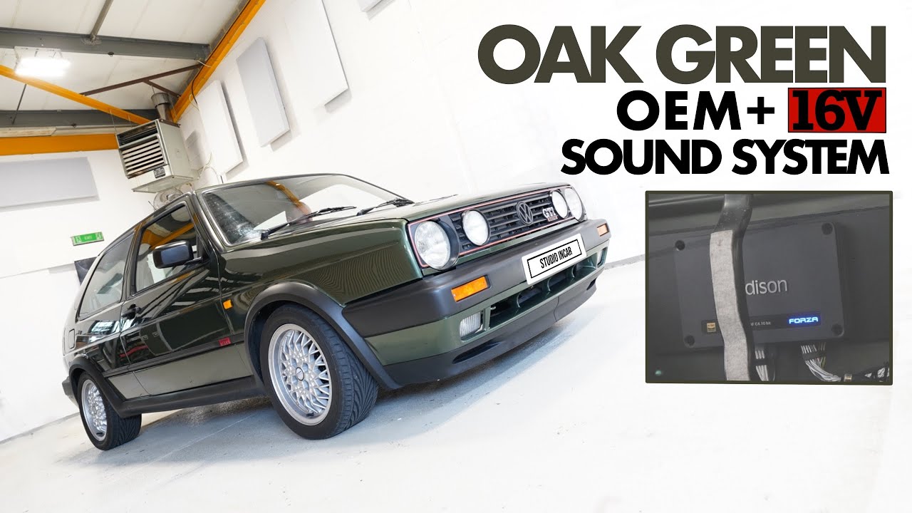 Oak Green mk2 Golf 16v discrete sound system upgrade WITH SOUND!