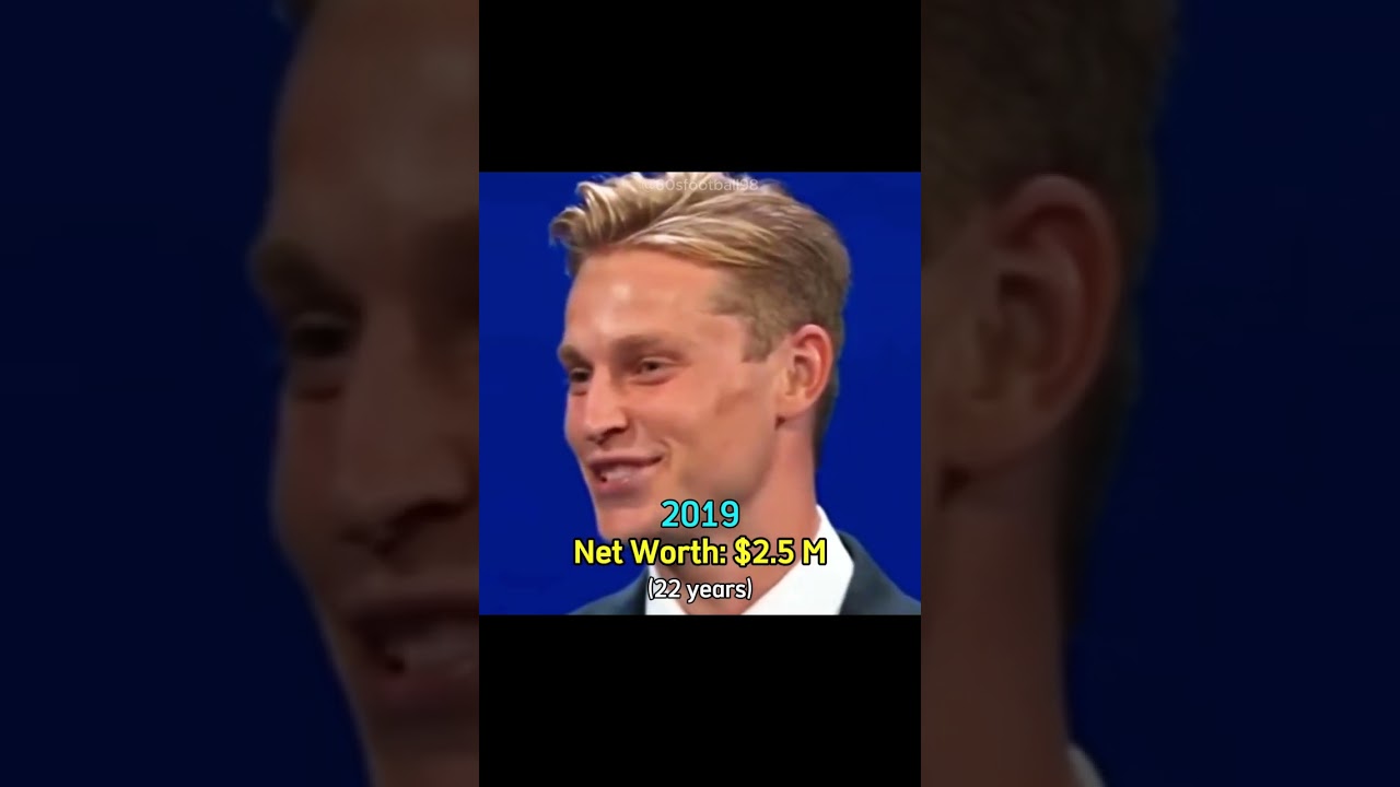 Frenkie De Jong net worth evolution #networth #evolution #football #throughtheyears #shorts