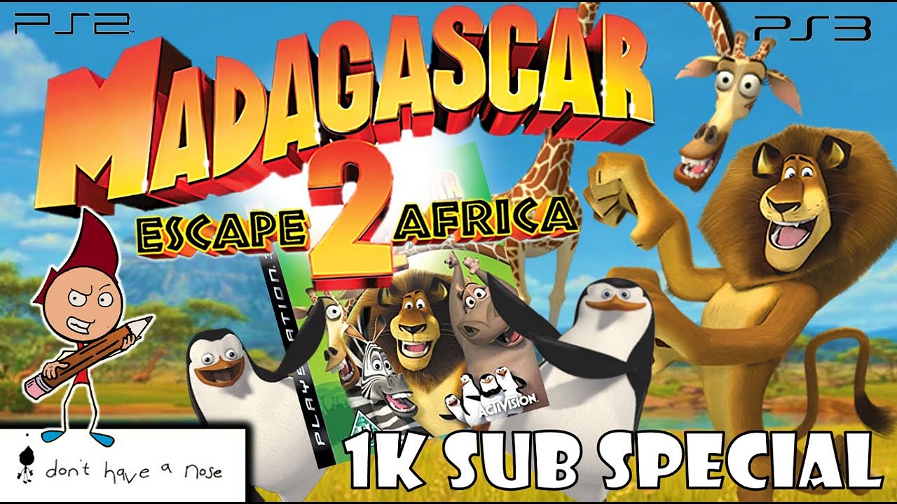 MADAGASCAR: ESCAPE 2 AFRICA, PS2/PS3: i don't have a nose review (1K SUB SPECIAL)