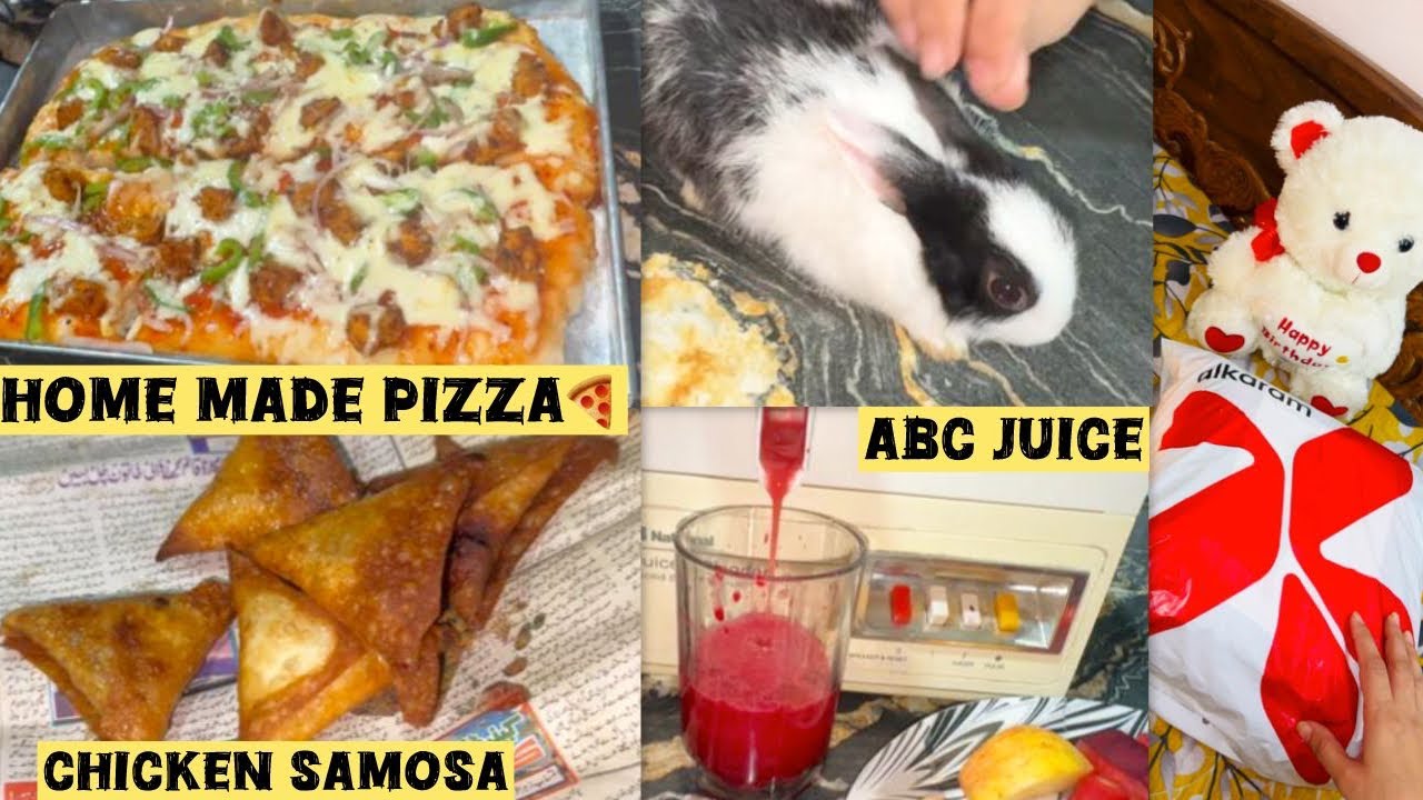 Homemade Pizza & Cute Bunny Moments 🐰🍕 | Family Fun Day😍Hamari Duniya🫶🏻