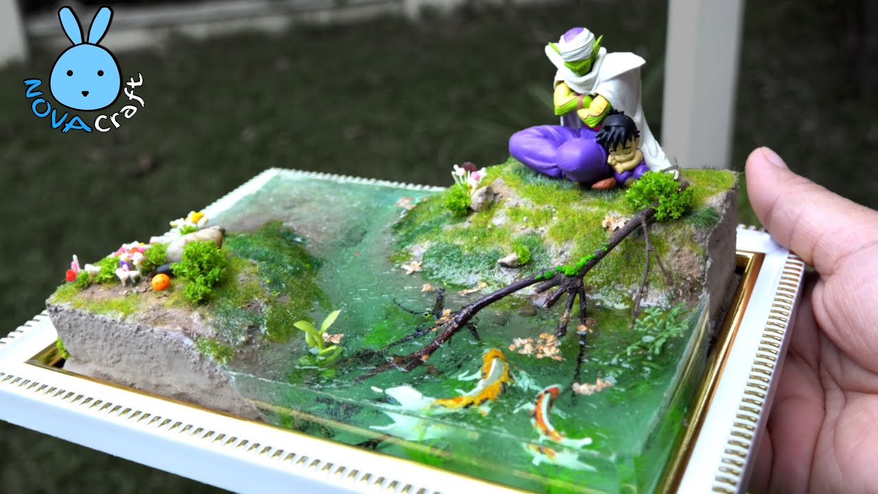 Diorama for Dragonball Z Figure Fish Craft in Garden - NOVA Craft
