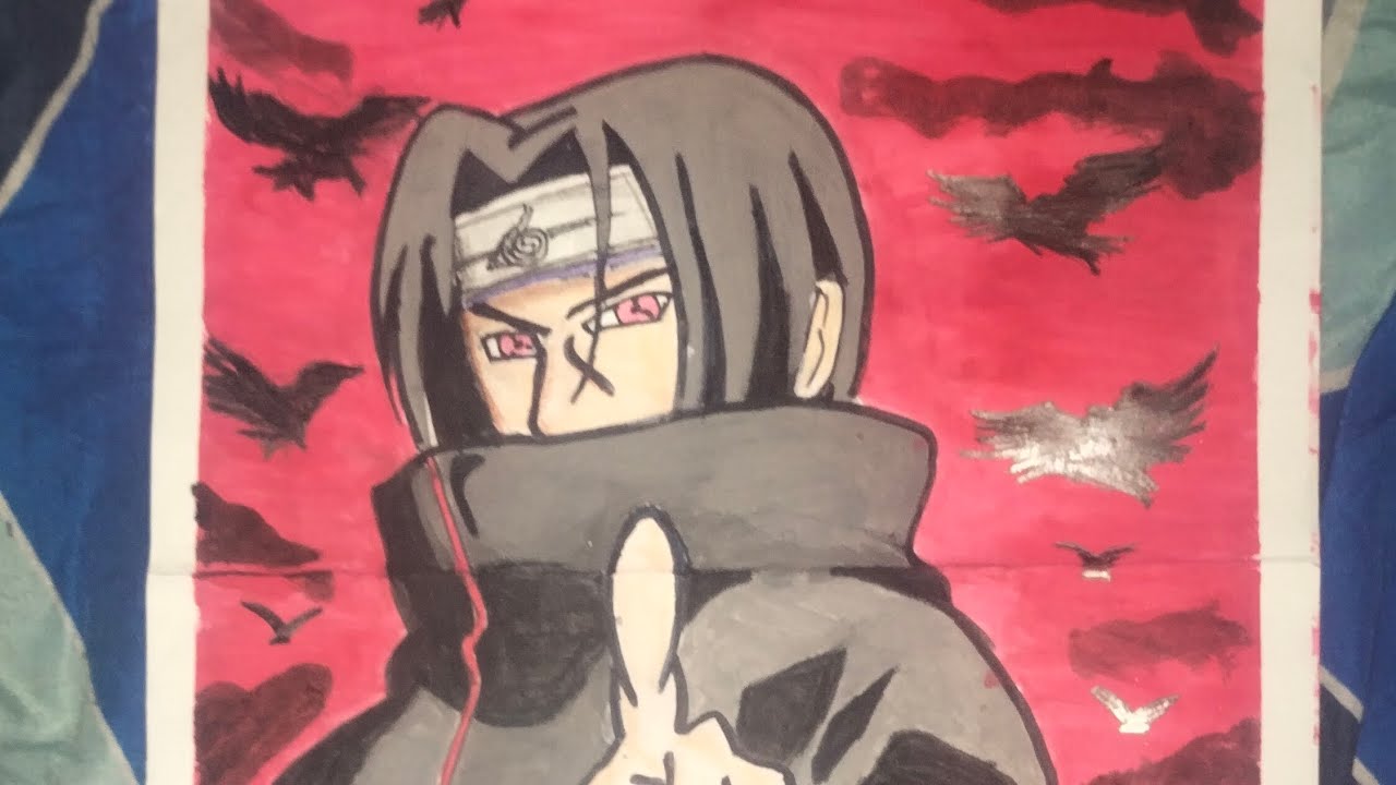 Itachi uchia drawing #trendingshorts #viral #itachiuchiha #drawingtutorial #myartistlife 