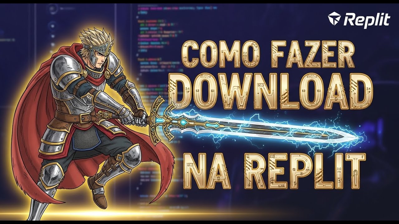 Como Baixar o seu Arquivo Aplicativo  Projeto criado no Replit Agente 3
