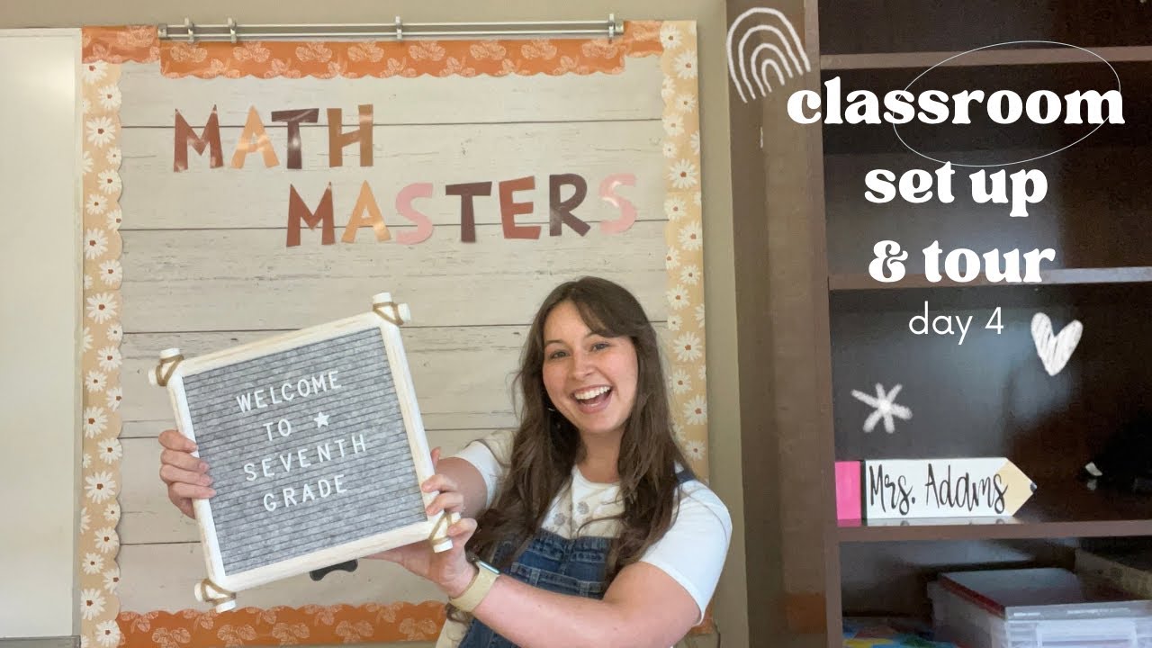 Classroom Set Up Day 4 + Room Tour | middle school math in tx 2024