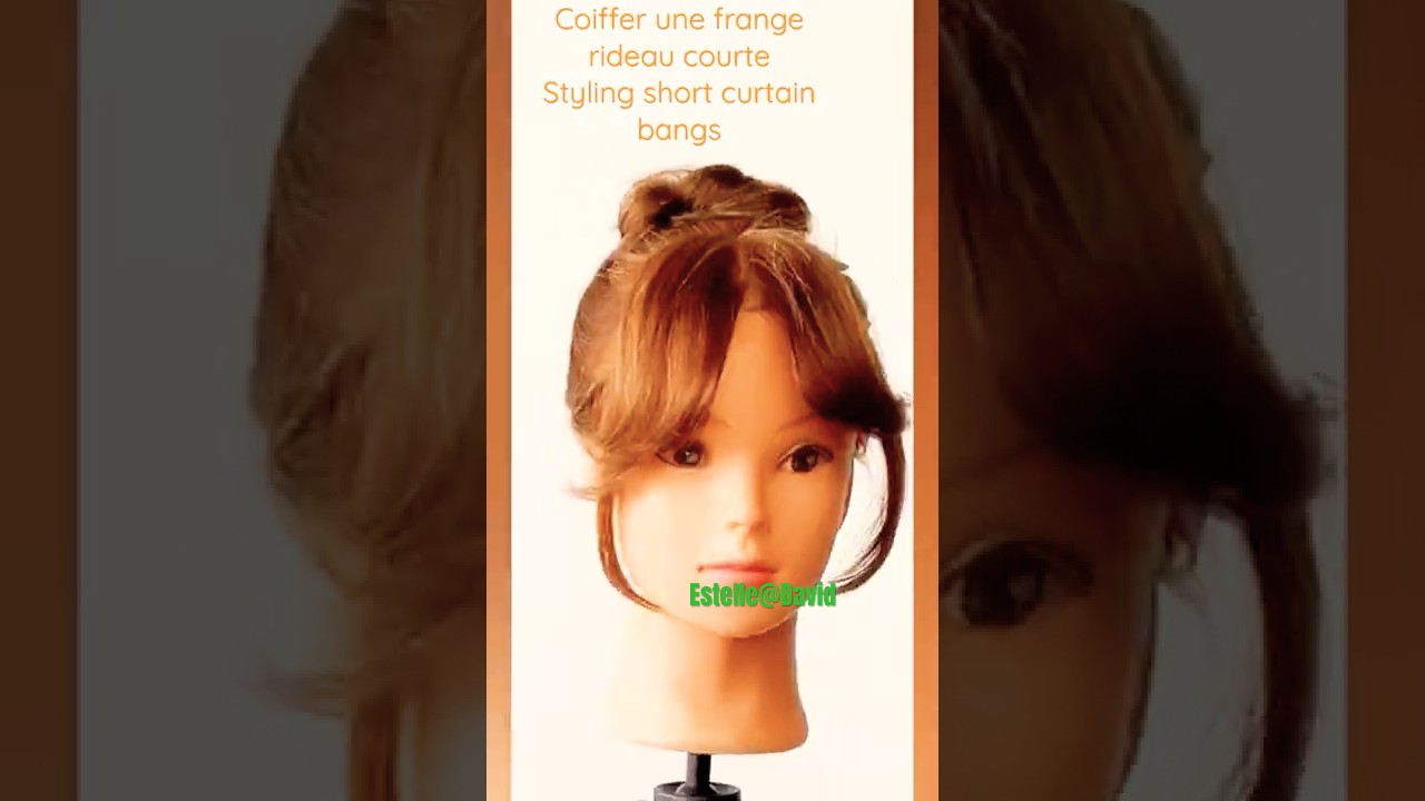 Coiffer une frange rideau courte/s&egrave;che cheveux