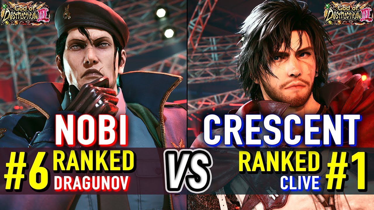 T8 🔥 NOBI (#6 Ranked Dragunov) vs CRESCENT (#1 Ranked Clive) 🔥 Tekken 8 High Level Gameplay