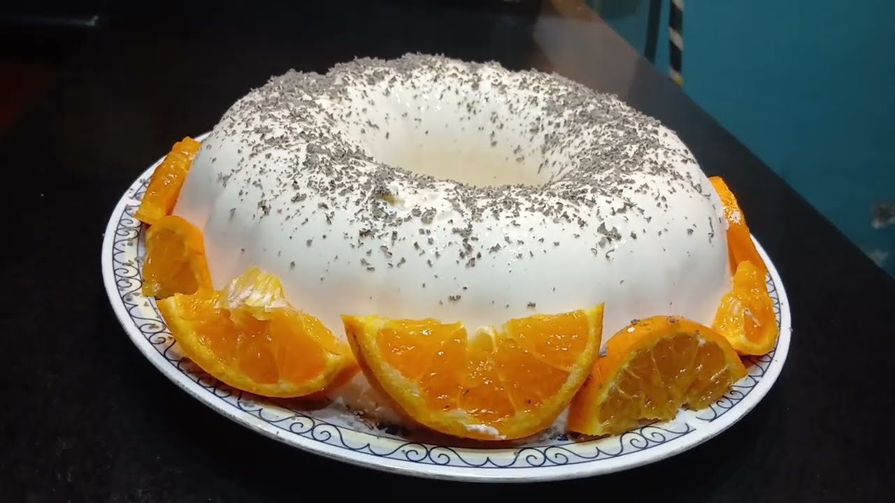 Homemade Orange Cheesecake | No Bake Creamy Dessert Recipe | MahJabeen Kitchen