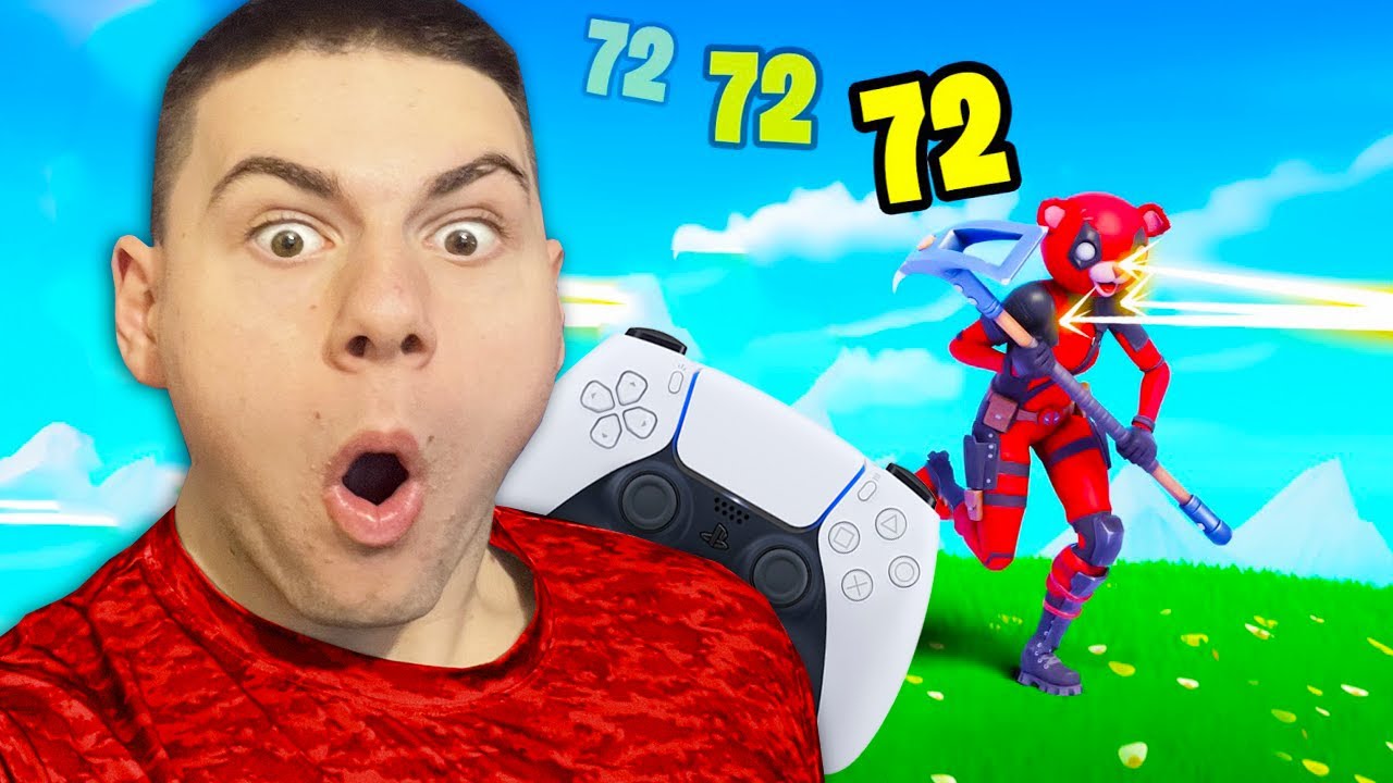FORTNITE, НО ИГРАЯ САМО С КОНТРОЛЕР И СТАНА ТОВА!