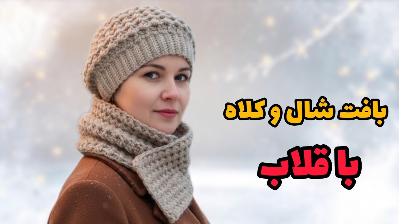 آموزش بافت کلاه فرانسوی با تکنیک قلاب بافی/کلاه فرانسوی سه بُعدی