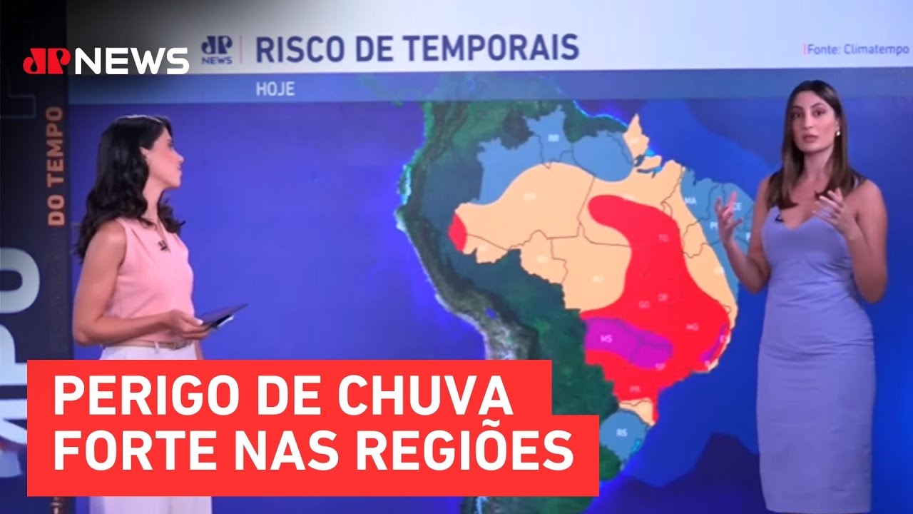 Previsão do Tempo: Centro-Oeste e Sudeste em alerta máximo para temporais nesta terça (03)