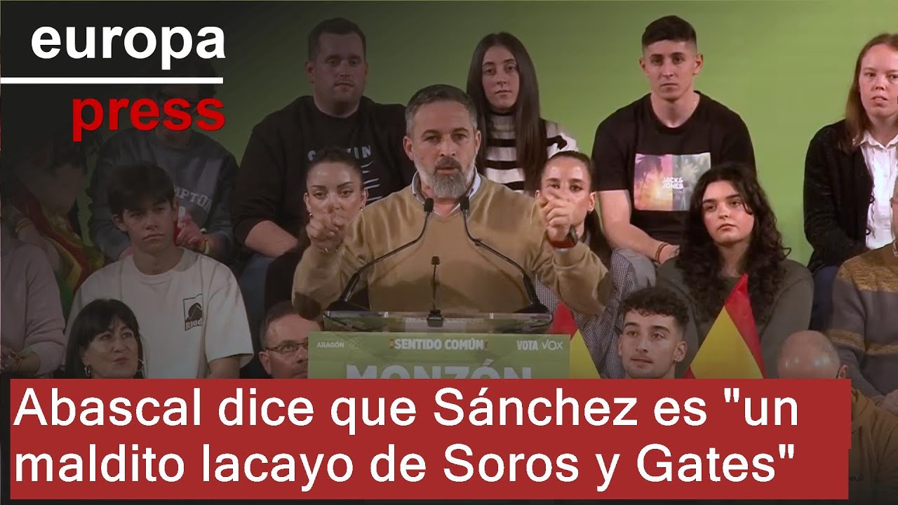 Abascal dice que Sánchez es 
