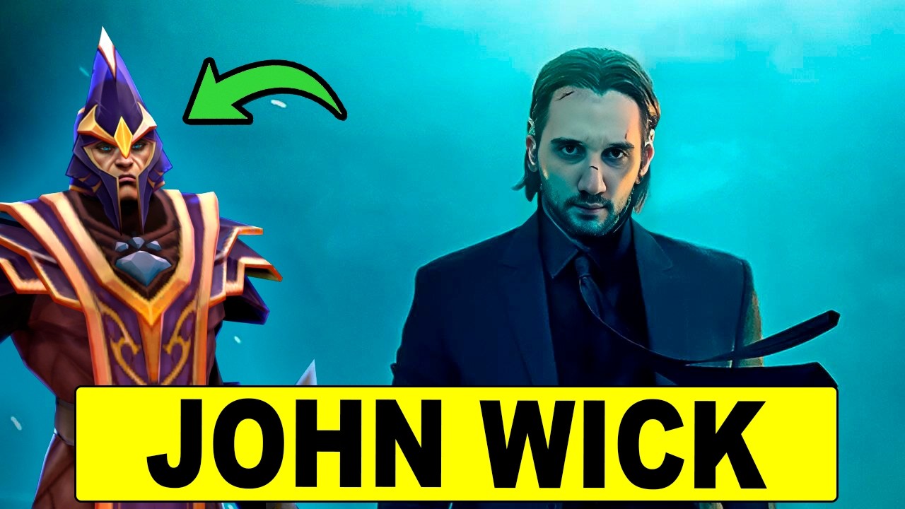 Arteezy's Silerncer Support is John Wick