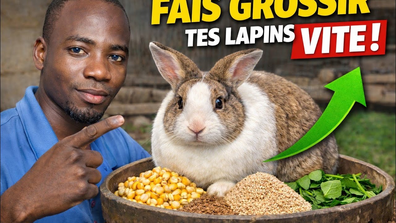 Comment faire GROSSIR rapidement les lapins avec l’alimentation en Afrique?