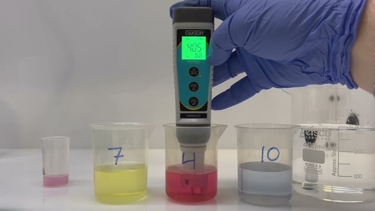 pH and Conductivity Calibration of the Oakton PCTSTestr™ 5 - Meter Calibration How to