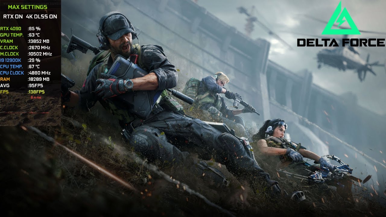 Delta Force Gameplay: RTX 4090 24GB - 4K Ultra Graphics with RTX & DLSS ON!