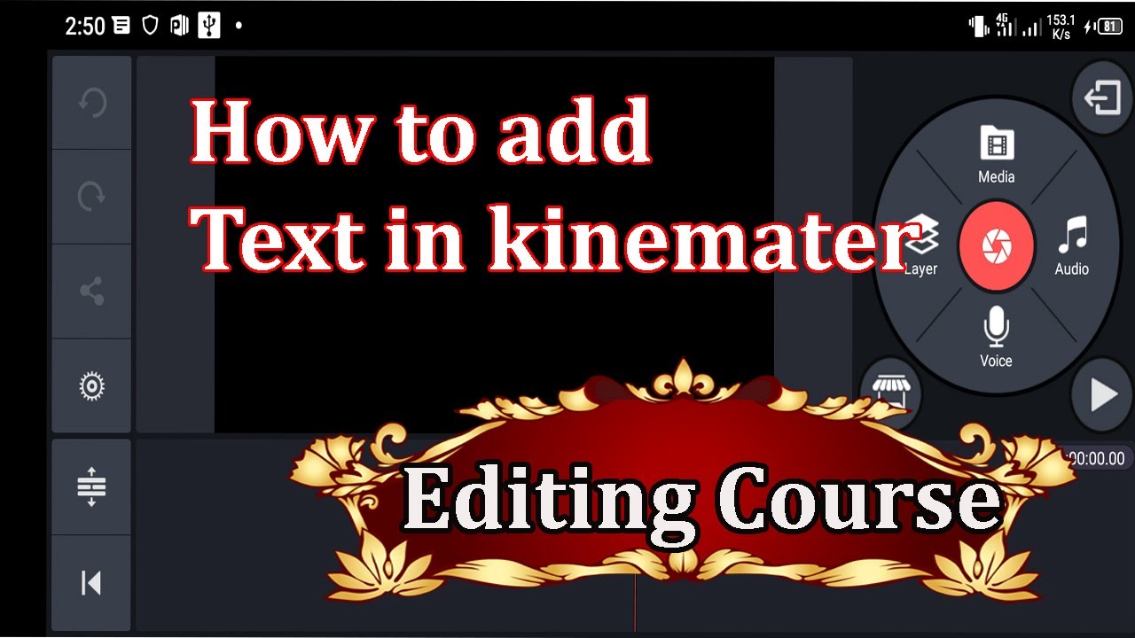 How add any text in kinemaster || Chemistry Tigers