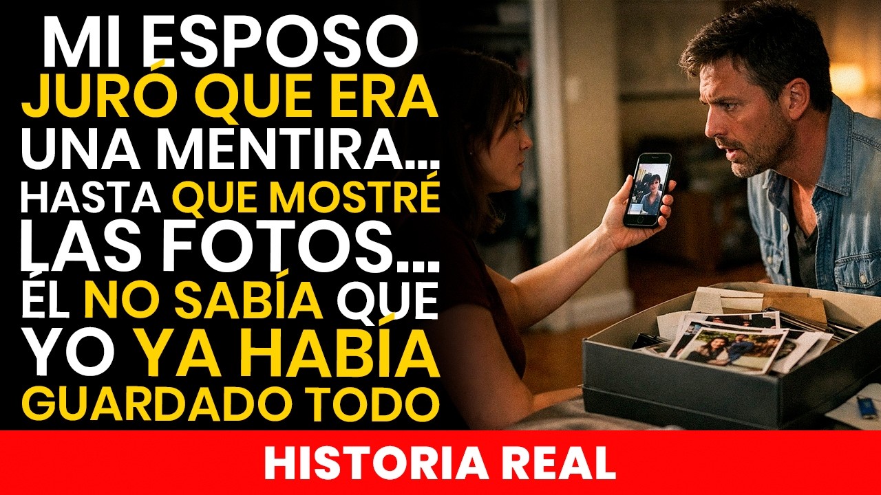 Mi esposo juró que era una mentira… hasta que mostré las fotos ÉL NO SABÍA QUE YO YA HABÍA GUARDADO…