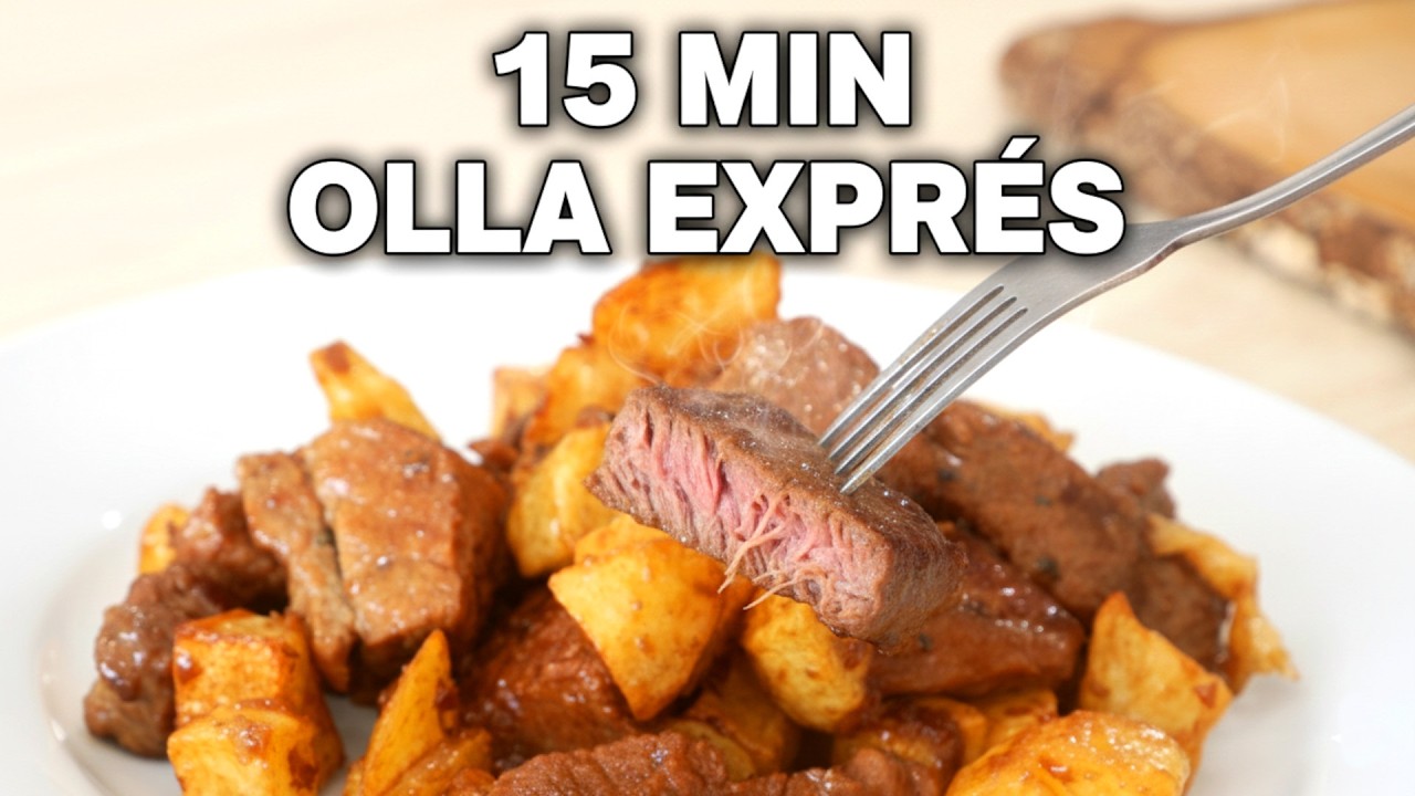 Carne con patatas de las de antes… lista en 15 minutos