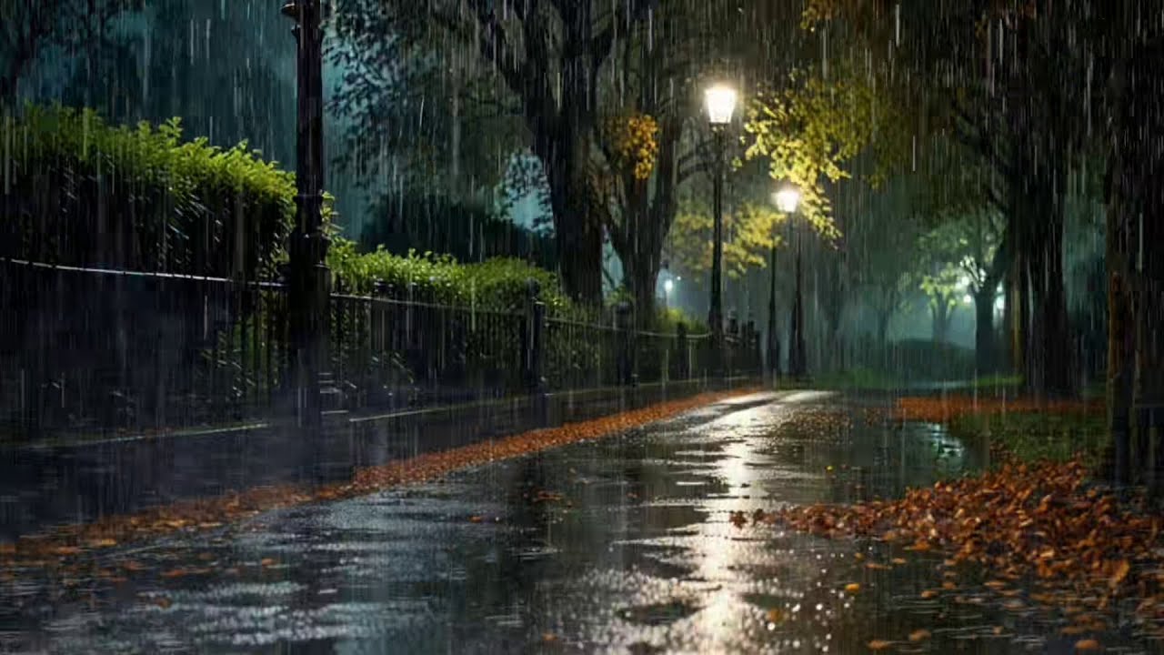 🌧️ Gentle Rain Sounds | Peaceful Night Ambience for Sleep, Relaxation & Stress Relief