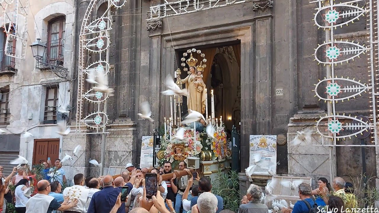 (PALERMO) - PROCESSIONE DI MARIA SS. DELLA MERCEDE DI VIA MAQUEDA. (4K) 11/09/2022