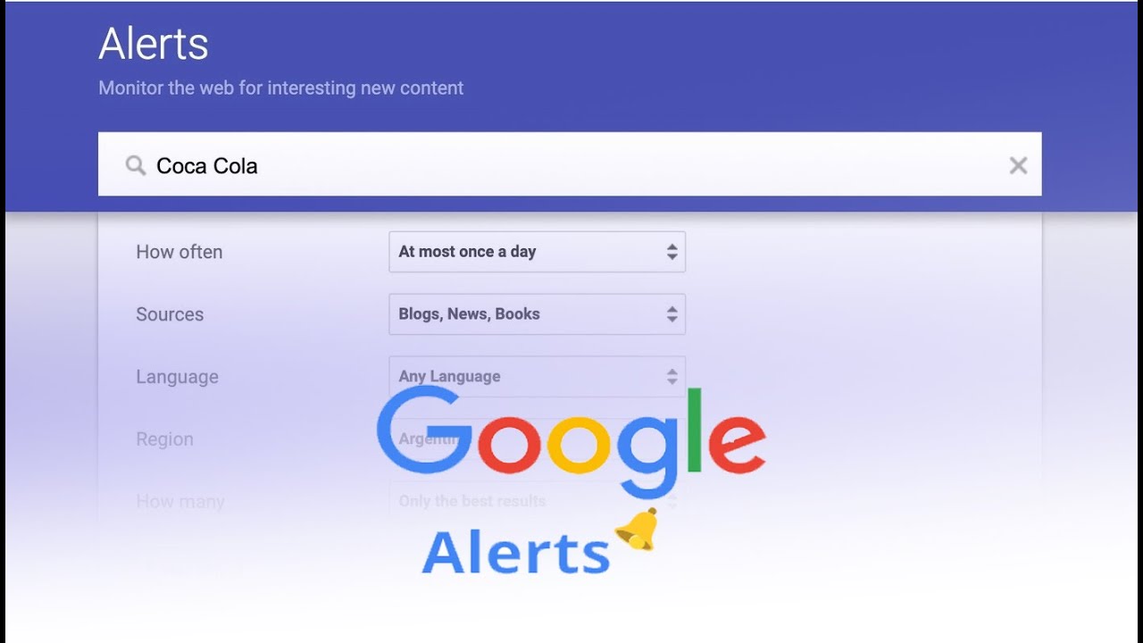 Google Alerts Tutorial