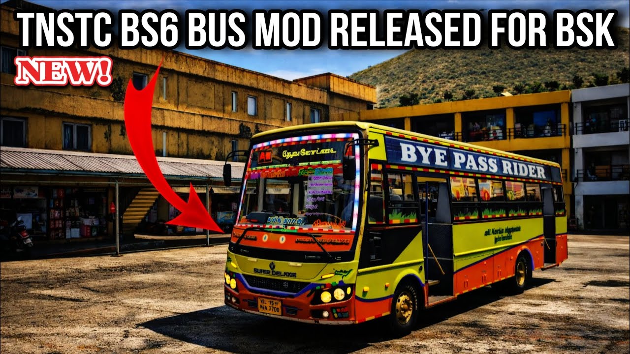 🔰😍Вышел новый мод автобуса TNTC BS6 для Bus Simulator Kerala || Мод автобуса TNSTC для BSK выпуще...