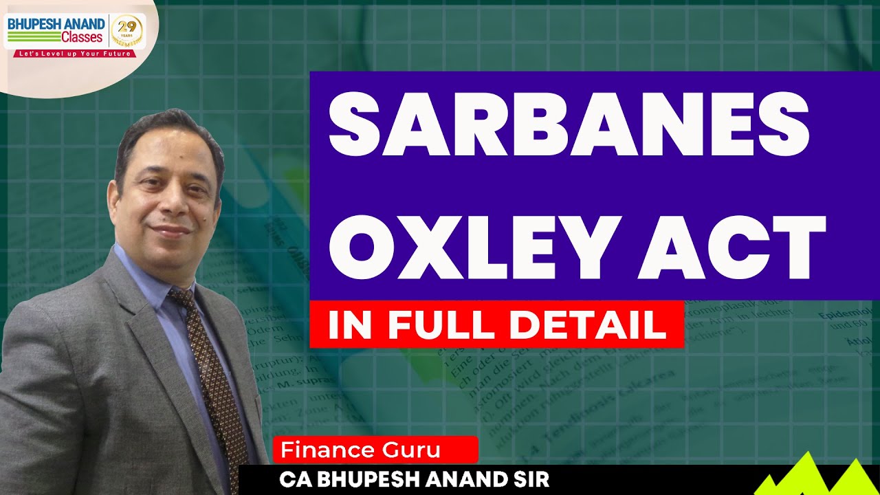 Sarbanes–Oxley (SOX ) ACT | FCPA | Management Accounting
