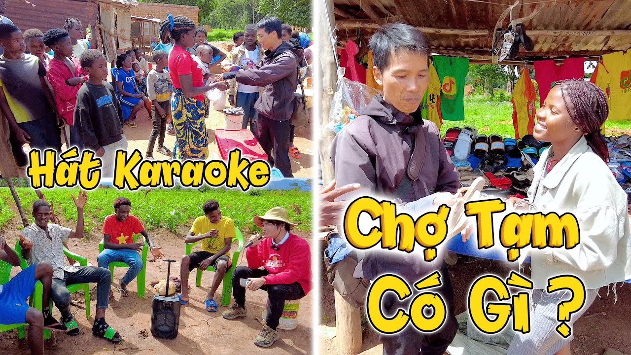 Bất Ngờ CHỢ TẠM NGHÈO CHÂU PHI Và Màn Karaoke Việt Khiến Đại Gia Đình Vỗ Tay Không Ngớt