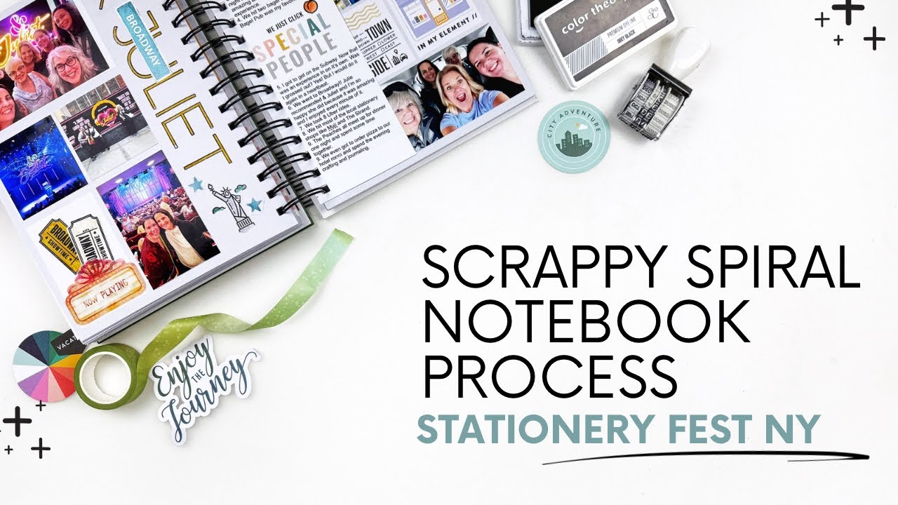 Scrappy Spiral Notebook Flip Through & Process | New York 2024