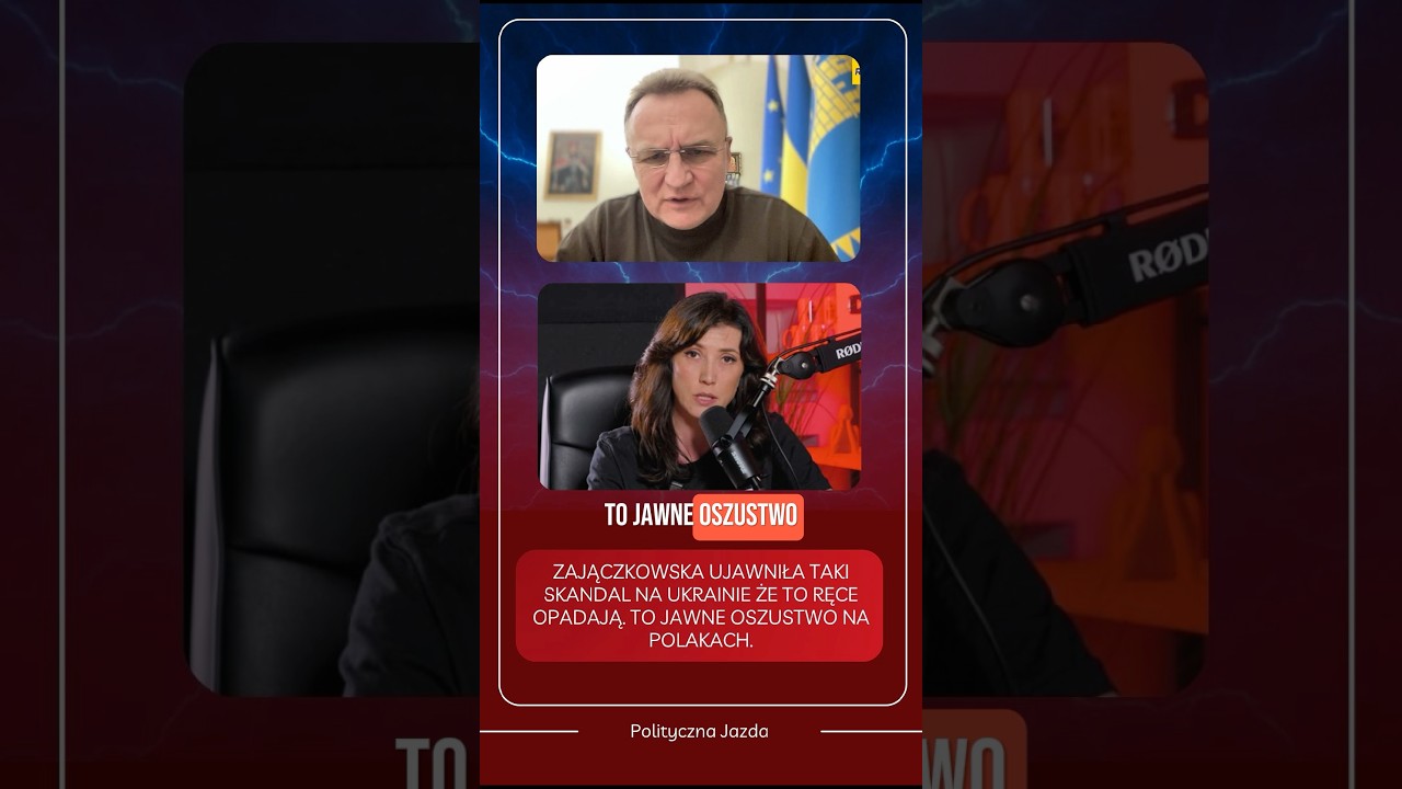 ZAJĄCZKOWSKA UJAWNIŁA TAKI SKANDAL NA UKRAINIE ŻE TO RĘCE OPADAJĄ. TO JAWNE OSZUSTWO NA POLAKACH