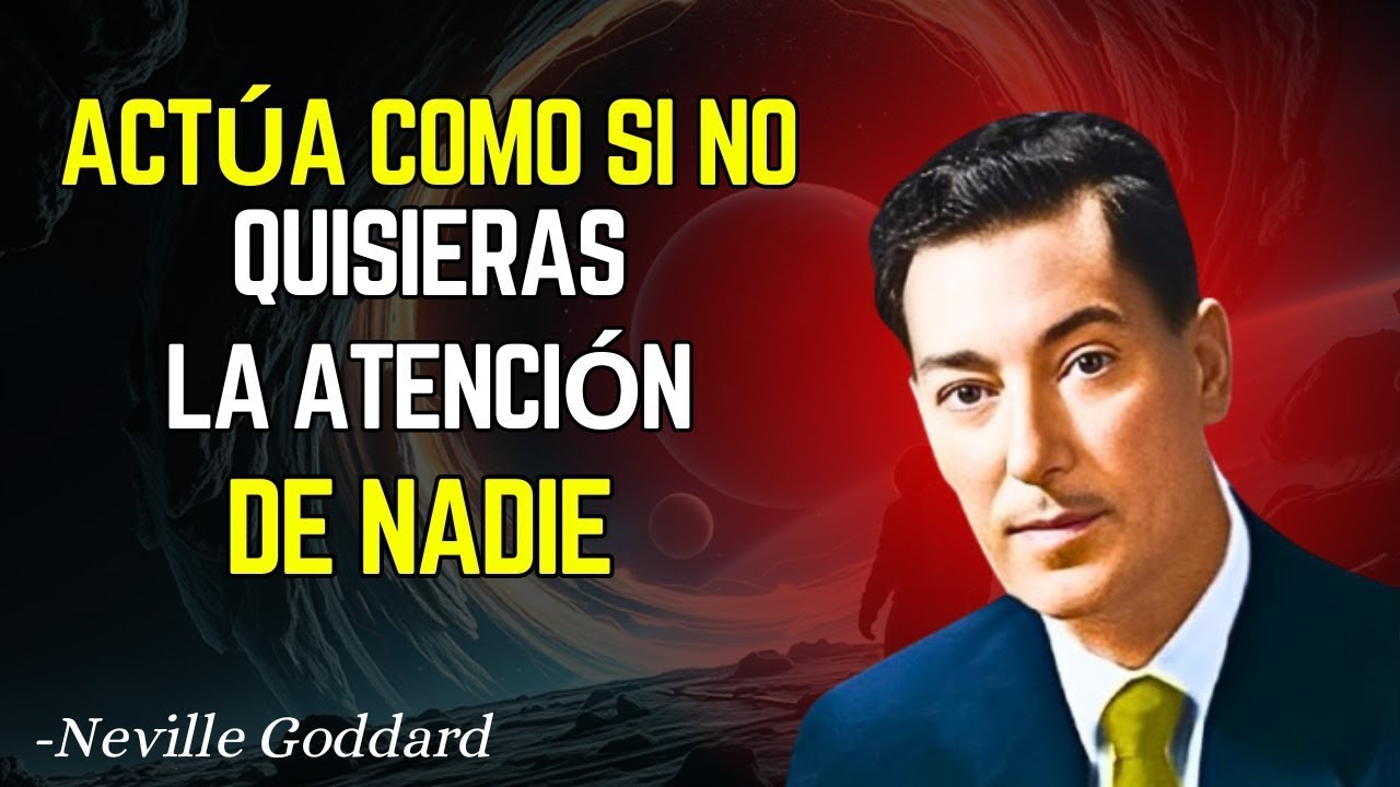 Actúa como si no quisieras llamar la atención de nadie - Neville Goddard