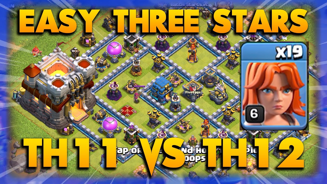 Easy 3 Stars With QC Valkyrie !! TH11 VS TH12 Attack Strategy | Clash Of Clans