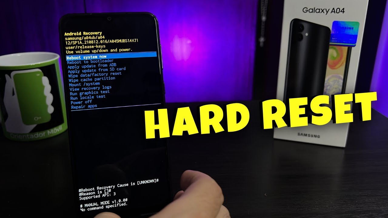 SAMSUNG A04 📲Cómo Hacer Hard Reset Borrado, Restaurar contraseña, Patron [Fácil]
