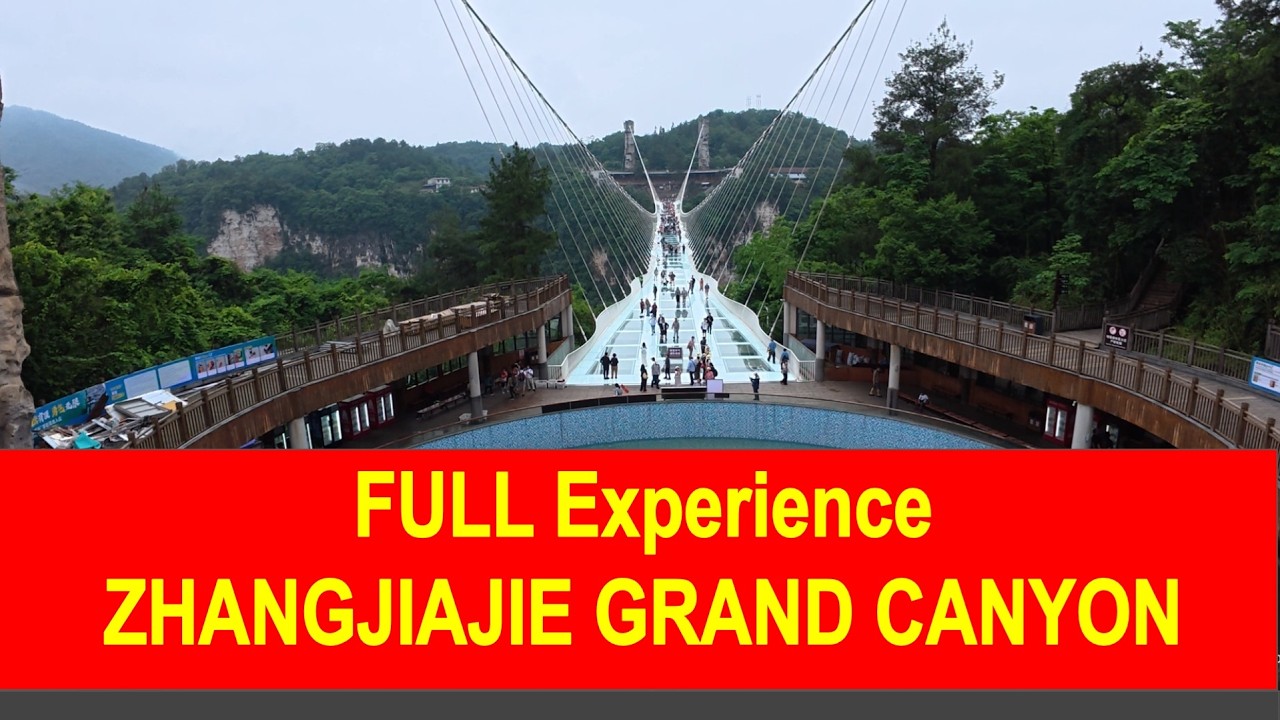 Zhangjiajie Grand Canyon FULL Experience: Bridge, Zip Line, Slide, Cave & Boat!