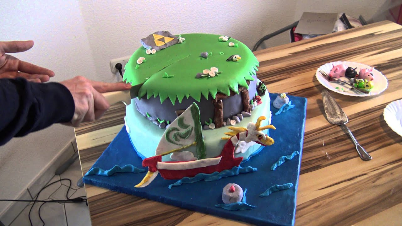 Geburtstagstorte im Zelda The Wind Waker Style