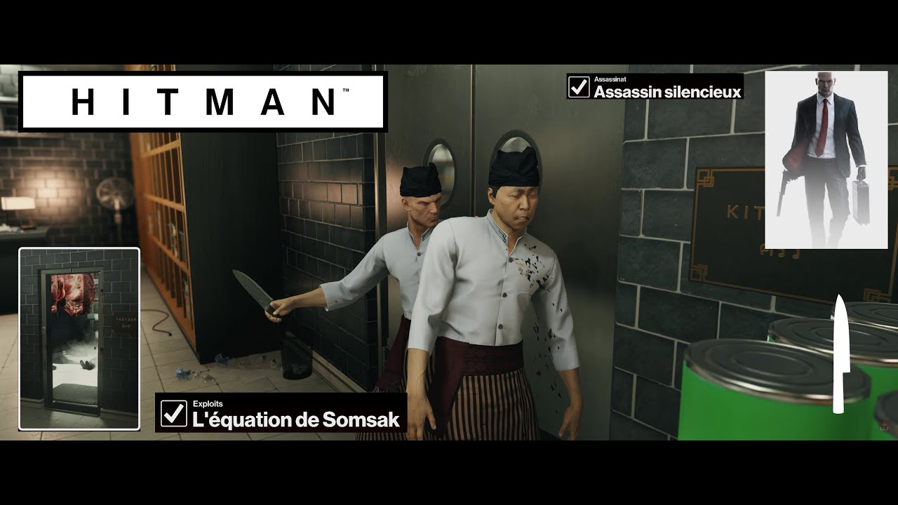 Hitman: L'équation de Somsak en Assassin Silencieux - Escalade Niveau 1 à 5 Tuto
